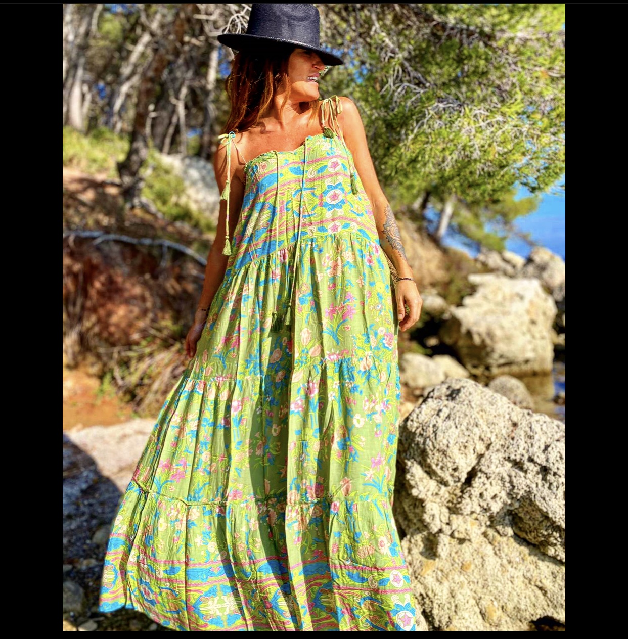 Robe Longue Oversize Forest Vert