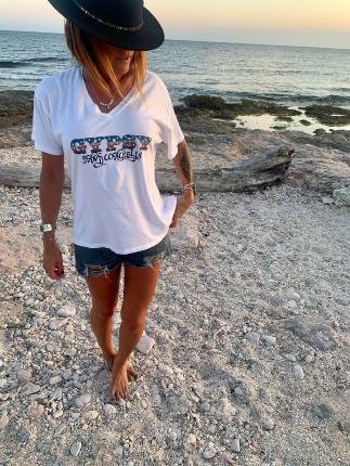 TEESHIRT GYPSY COL V Western