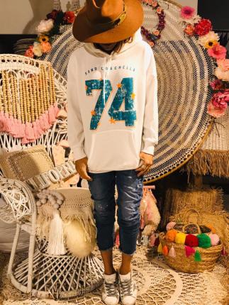 SWEAT CAPUCHE 74 bleu