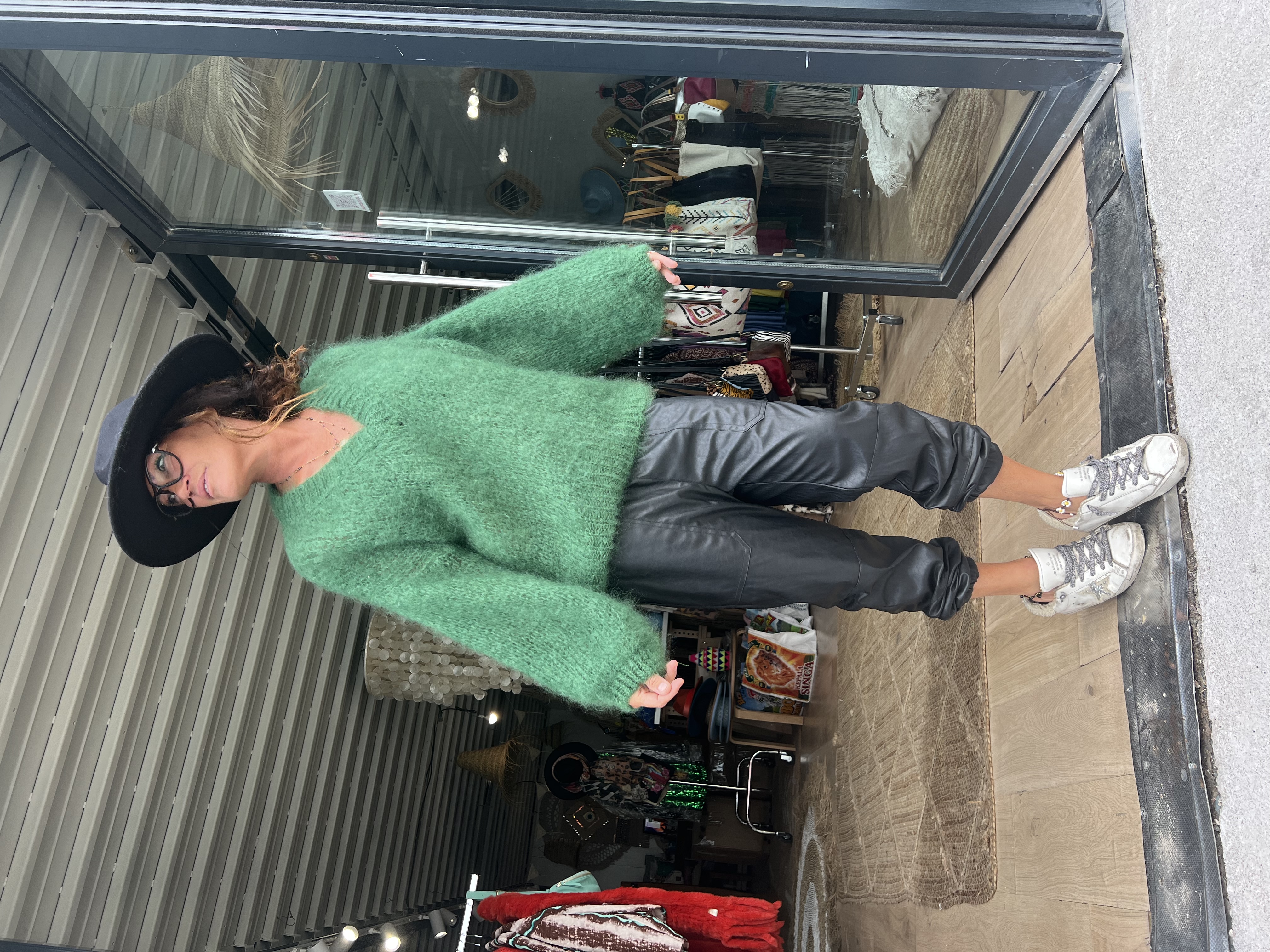 Pull jimmy oversize vert Gucci 