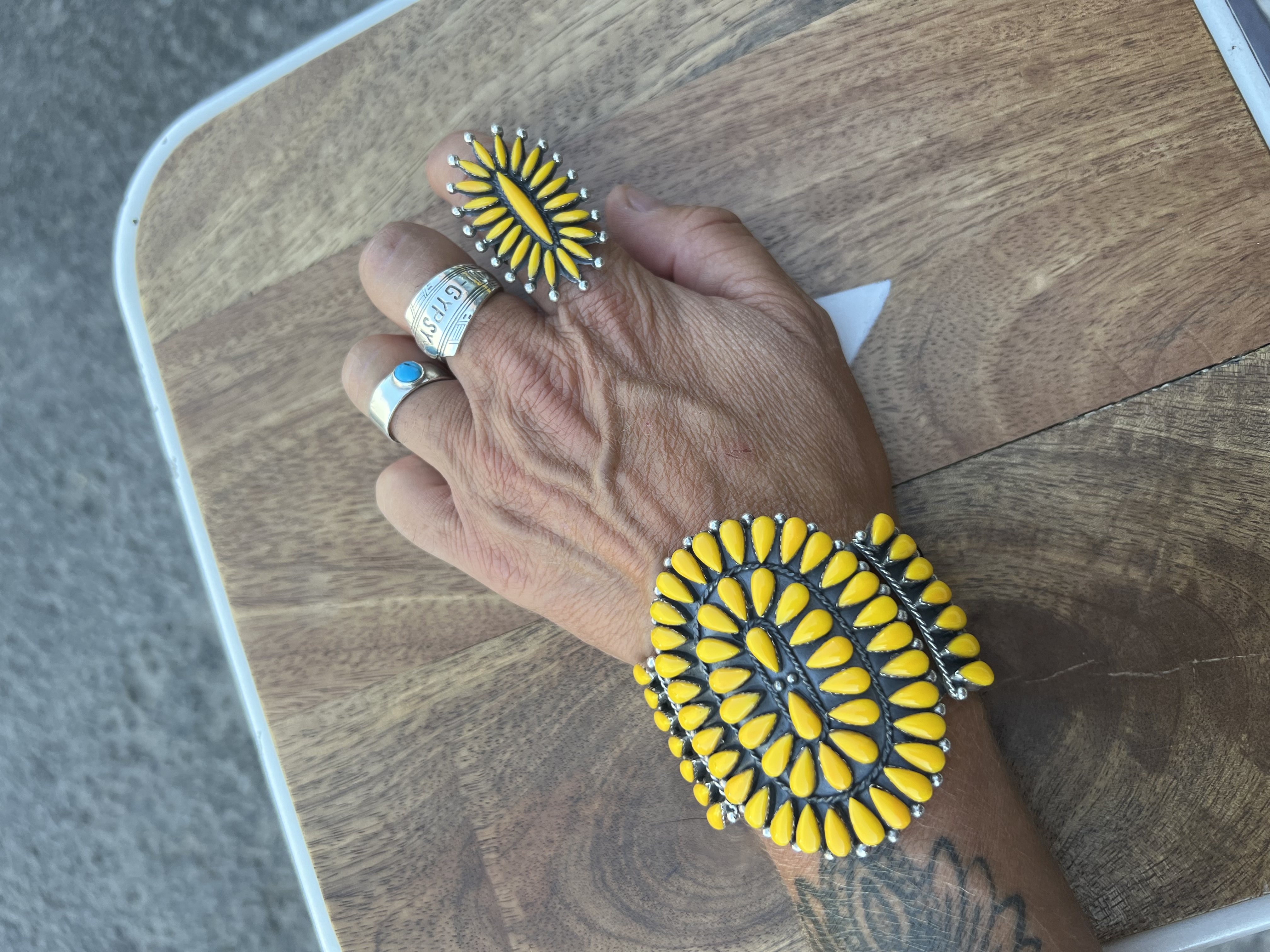 Bague Flowers yellow