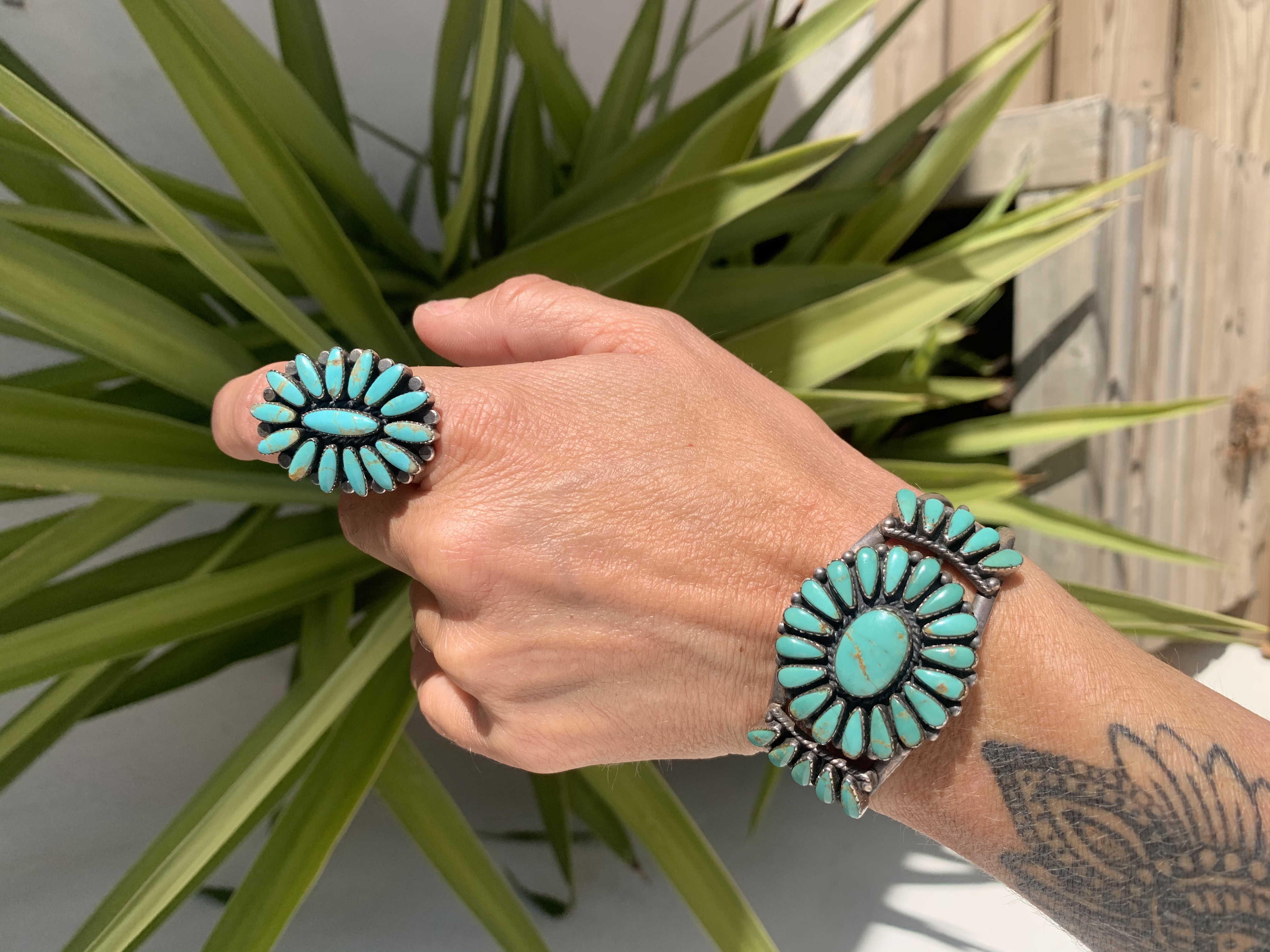 BAGUE BAGUETTE SKOW Turquoise