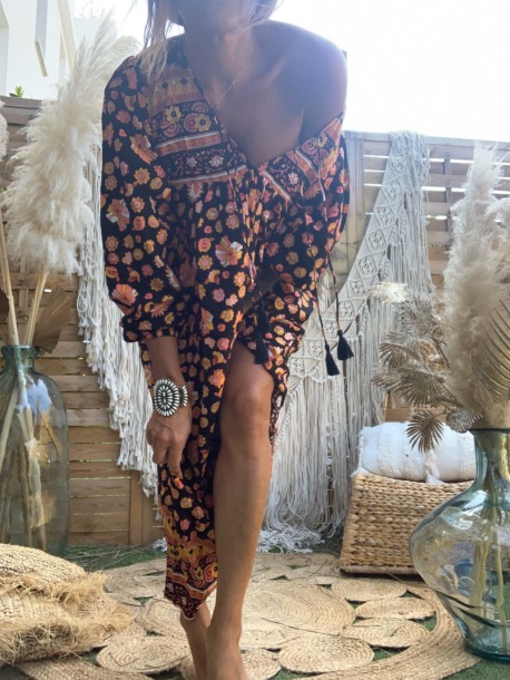 ROBE POMPON FLOWER