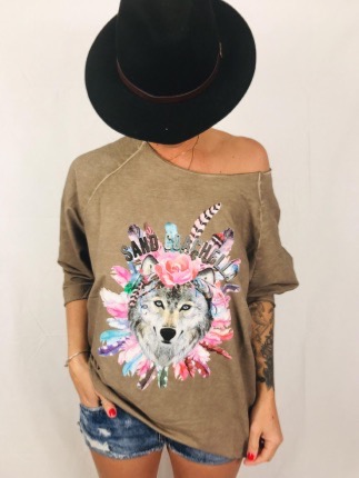 SWEAT OVERSIZE WOLF