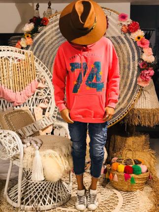 SWEAT CAPUCHE 74 bleu