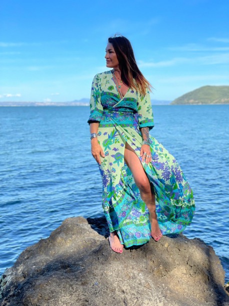 Robe Portefeuille Flamingo Green