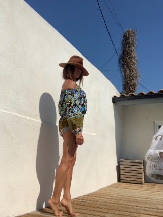 COMBISHORT PEACKOK NOIR