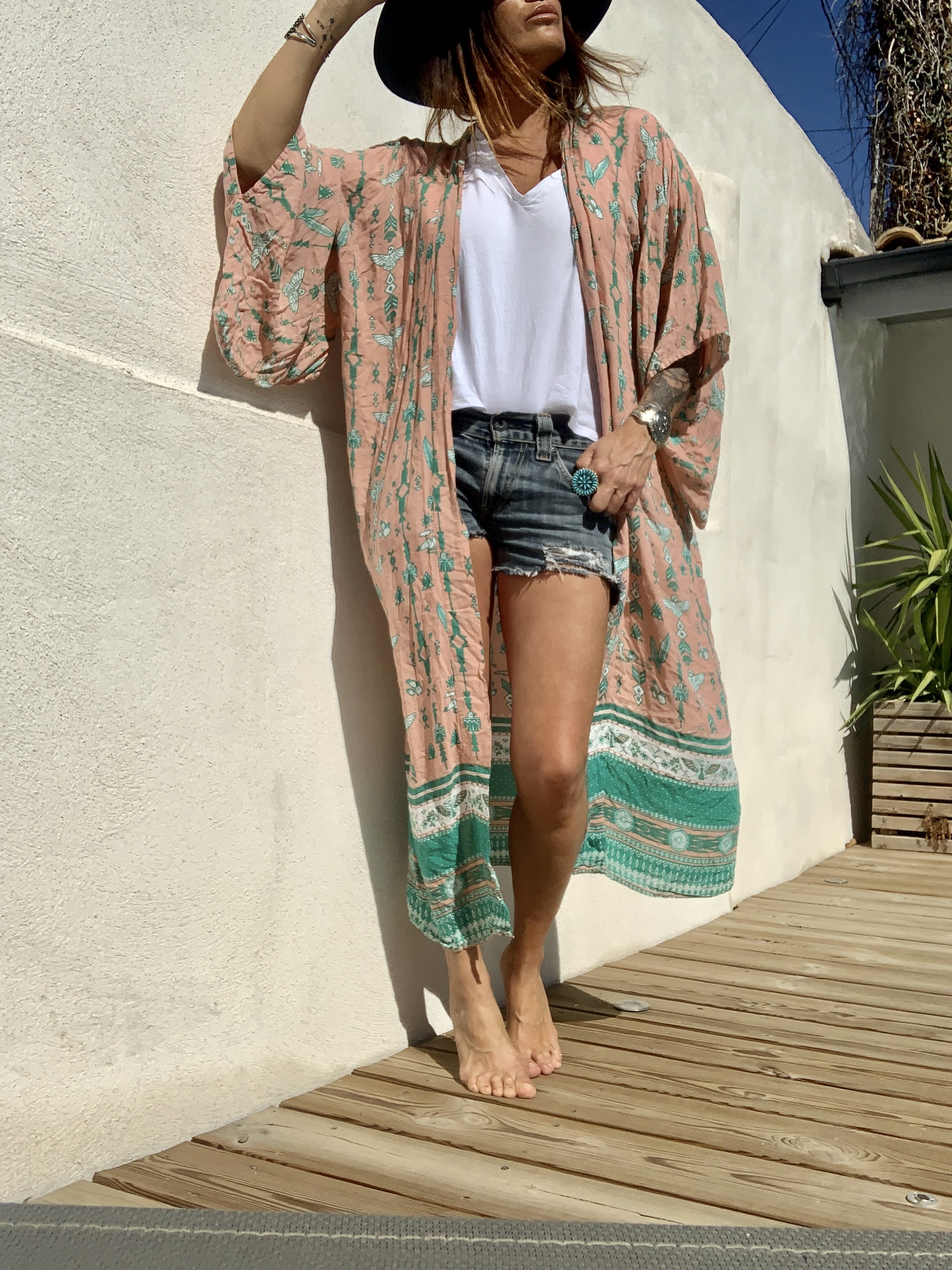 Kimono Long Mexicana Pink