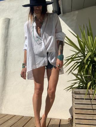Chemise Boutons Coton Voile